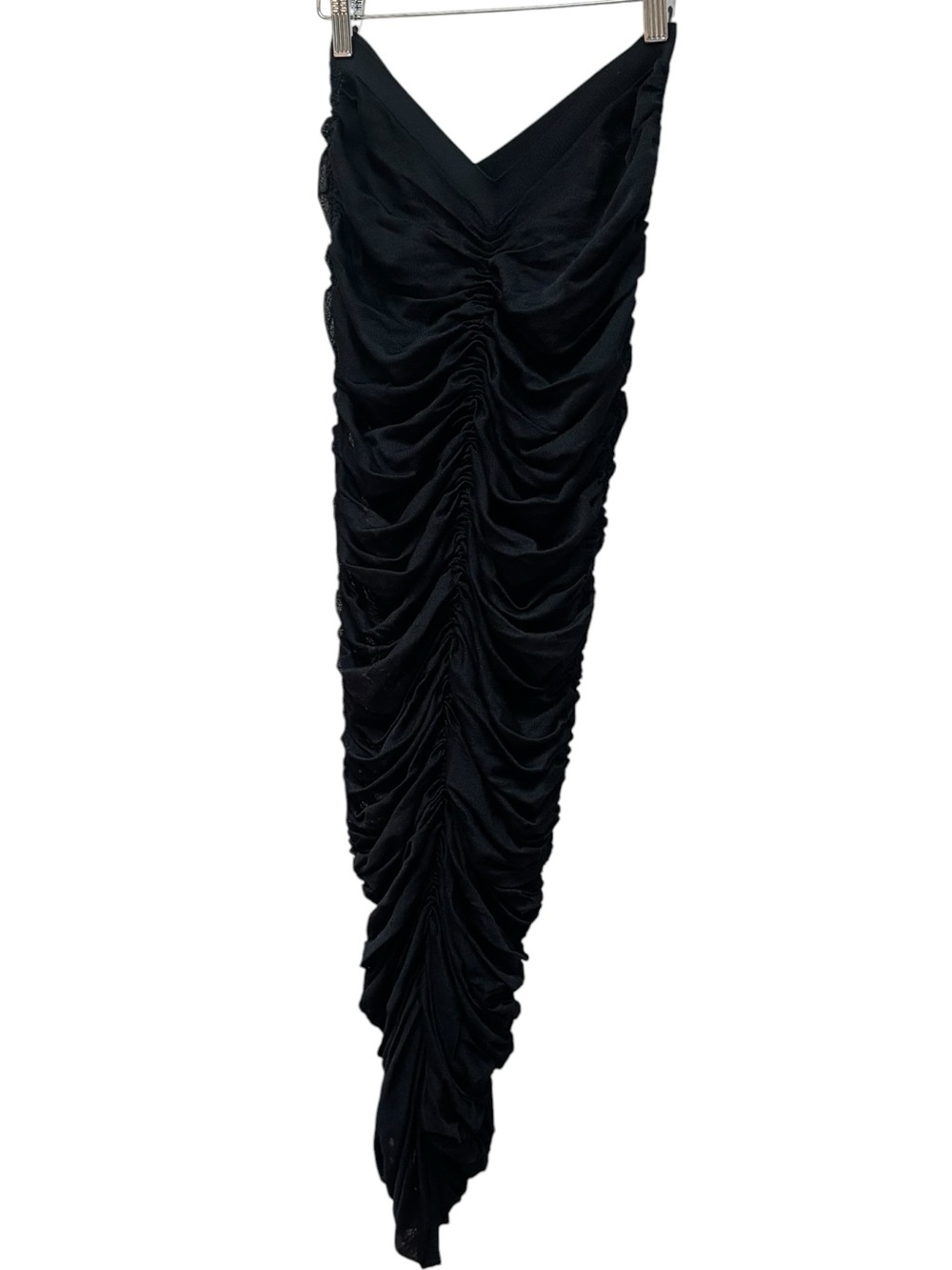 KHAITE Laure Ruched Silk Skirt - Picture 13 of 14